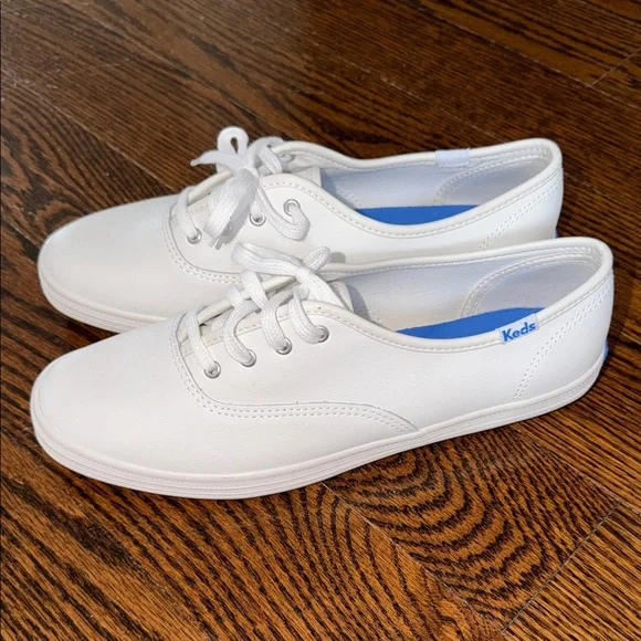 Keds Champion Originals Leather Lace Up 7.5W - Picture 4 of 9